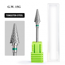 1 STÜCK Wolframstahl-Schleifkopf in Form eines umgekehrten Kegels Schnelle Entfernung Vorverarbeitungsgerät Entfernung abgestorbener Haut Gravur Bohrer Manic