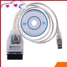2025 Newst MPPS V13.02 V13 K CAN Flasher Chip Tuning ECU Programmer MPPS V13 OBD2 16Pin To USB Interface Auto Diagnostic Cable