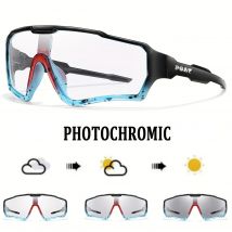 POAT nuevo estilo gafas de sol fotocromáticas deportes hombres mujeres MTB bicicleta gafas ciclismo pesca gafas para correr
