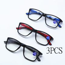 3PCS New Alloy Elderly Reading Eyewears PC TR Unisex Presbyopic Glasses Decorative Costume Accessory Anti Blu-ray Glasses Women