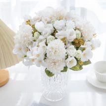 Simulierte Chrysanthemenrosen aus Seide, Hochzeiten, Valentinstag, Eid al Fitr, Muttertag, Heimdekoration, Gartenzubehör für den Außenbereich