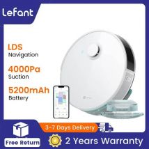 Leftant N3 4000Pa Robot aspirador y fregona sónica Combo, mapeo de precisión con sensores Lidar y dToF, detección ultrasónica de alfombras