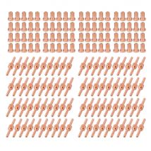 20/40/80Pcs PT31 LG40 Plasma Cutter Electrode Tips Cup Nozzle Nickel Plated Consumables Kit For PT-31 CUT40 CUT50 PLC50D HYC410