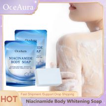 Niacinamide Body Whitening Soap Skin Brightening Deep Cleaning Underarm Knee Bleaching Chicken Skin Removal Fragrance Bath Soap