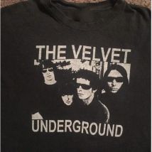 Vintage Lou Reed & Velvet Underground Cotton Black All Size Unisex Shirt J6834