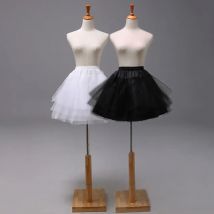 Lolita nuovo arrivo nero bianco donna ragazze sottogonne 3 strati corti da sposa sottogonna 2024