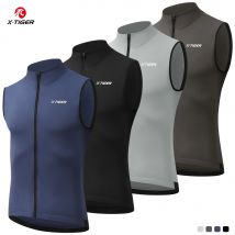X-TIGER Winter Warm Cycling Vest Fleece Windproof Bike jacket Sleeveless Coat Bicycle Thermal Vest Unisex Cycling Jerseys
