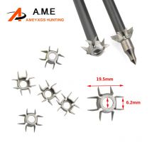 6/12/24 stücke Bogenschießen Pfeilspitze ID 6,2mm Judo 8 Pfote Broadhead Outdoor Schießen Praxis Jagd Pfeil Punkte Zubehör