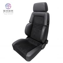 1081B Luxury  Racing Bucket Car Seats BLACK PVC Sport Seat with Adjustable Comfortable Design for BMW & for Honda Modification
