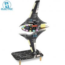 DIY Raumschiff Löten Übungsset Sci-Fi Raumschiff DIY LED Licht Elektronik Kit für Schulprojekte Geschenk STEM Bildung