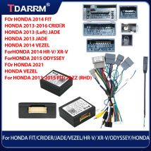 For HONDA FIT/JAZZ/ELYSION/JADE/VEZEL/HR-V/XR-V With Wiring Harness Power Cable Android Car Radio Car Radio Canbus Box Adaptor