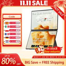 UPERFECT Delta 15,6" doppio monitor portatile per prolunga schermo portatile 1080P HDR 360 °   Pieghevole impilato con supporto per PC portatile