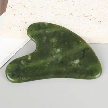 Helu Jade Gua Sha narzędzie Xiuyan Jade masażer w kształcie serca masaż szyi Guasha produkt kosmetyczny pielęgnacja skóry narzędzie zdrowotne