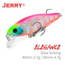 Jerry Eleganz Langsam Sinking Wobbler Ultraleicht Harten Köder 5cm 4cm Stecker Kurbel Engen Kugelkörper Wackelt Angeln Locken