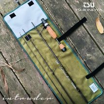 TSURINOYA INTRUDER 1,6 m 1,68 m 4-teilige tragbare Spinn-Casting-Angelrute für Forellenbarsch, Hecht, Bergstrom, verstaubare Angelrute