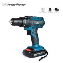 Trapano a percussione a batteria a 2 velocità 21V cacciavite elettrico Home Mini 1500 Mah 18650 batteria al litio trapano a mano ricaricabile senza fili