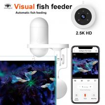 DIDSeth 2.5K Smart Aquarium Camera Feeder WiFi Fish Tank Alimentatore automatico con obiettivo grandangolare Controllo Visione notturna per animali acquatici