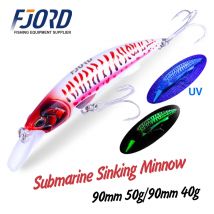 FJORD Heavy Minnow 90S 40g 50g Saltwater Sea Fishing Lure Submarine Shot Professional Artificial Bait Fishing Accessories