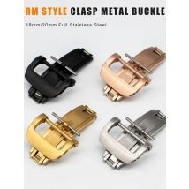 18mm Edelstahl Falt schnalle für ap Modifikation ga2100 Schmetterlings schnalle Silber Schwarz Gold für Gummi Leder Uhren armband