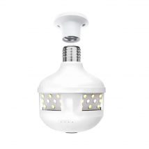 V380 PRO 3MP Telecamera di illuminazione Lampadina E27 Sicurezza domestica 360 Vista panoramica Visione notturna Telecamera di sicurezza per visione remota del telefono cellulare