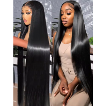 40 46 pollici 13x4 13x6 HD trasparente osso dritto parrucche anteriori in pizzo 220 densità parrucche brasiliane dei capelli umani per le donne