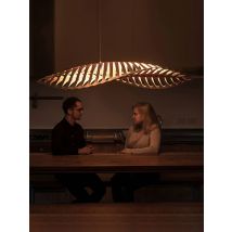 Nordic Wabi Sabi Fish Bone Wood Ceiling Pendant Light Home Deco Living Room Led Chandelier Bar Cafe Hanging Lamp Lustre Fixture
