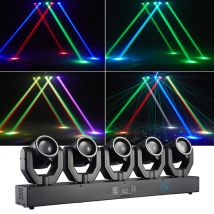 180W LED Moving Head Beam Lights RGBW 4IN1 z DMX512 Wielokolorowe Profesjonalne Oświetlenie Sceniczne dla DJ-ów, Disco, Barów i Imprez