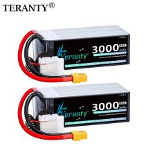 2Pcs TERANTY Lipo Battery 6S 3000mAh 22.2V 22.8V 60C 80C With XT60 XT90 Plug for FPV Drone Helicopter Airplane RC Car Truck Boat