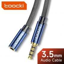 Toocki Aux Cable Jack 3.5mm maschio a femmina maschio prolunga Audio cavo altoparlante con microfono