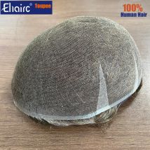 Kapillarprothese für Männer, 90 % 100 % Dichte, volle Spitze, weiche und atmungsaktive Herrenperücken, atmungsaktive Kapillarprothese für Herren