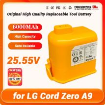 Batteria CordZero da 5000 mAh per aspirapolvere A9/P9/A9S, certificata KC, compatibile con la sostituzione della batteria LG CordZero A9 EAC63382201/04