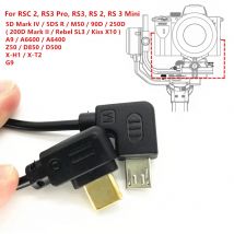 Cavo di Controllo Multi-Camera USB-C a Micro-USB per DJI RSC2 RS4 RS5 RS3 Pro Mini RS2 e Fotocamere Sony RX100M6 A6600 A6500 ZV1 TYPEC