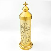 HTISOK Orthodoxes Kreuz Östliche Kirche Orthodoxe Heilige Wasser Zeremonielle Artikel Metall Ware Gebet Religion Massenzubehör