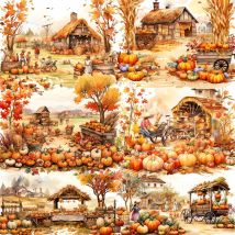 12 teile/paket Herbst Kürbis Farm Aufkleber DIY Handwerk Scrap booking Album Junk Journal dekorative Aufkleber