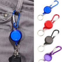 2025 1 stück Versenkbare Pull Abzeichen Reel ID Lanyard Namensschild Karte Abzeichen Halter Rollen ABS Kunststoff Schlüssel Ring Kette clips