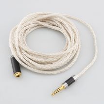 Cavo di prolunga per cuffie per cuffie placcato argento OCC a 16 core per xlr 2,5 mm 3,5 mm 6,5 mm 4,4 mm maschio a 4,4 mm femmina
