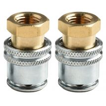 1/2Pcs Lock On Air-Chuck 1/4NPT Female Thread Adapter Quick Connect Brass Tire Air-Chuck For Inflator Tire Valve Accessories