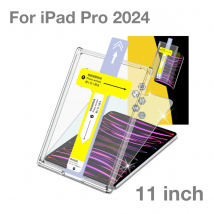 Für 2024 iPad Pro 11 Zoll 11 Zoll gehärtetes Glas Displays chutz folie einfach zu installieren Auto-Stauben tfernung Kit