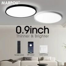 MARPOU Plafoniera LED ultrasottile da 2 cm 24W 28W 38W 48W bianco caldo bianco freddo bianco neutro illuminazione moderna per interni Decorazione