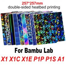 X1C P1P P1S A1 X1 Płytka do zabudowy Bambu Lab Plate Smooth PEI Sheet PEO PET do drukarki 3D Bambulabs x1 p1p Płytka do zabudowy z łbem grzewczym