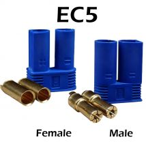 5 Pairs EC5 Connector Male Female Bullet Plug for RC Drone LiPo Battery ESC Motor High Current Electrical Connector