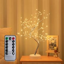 108 LED-Lichterkette, Geisterbaum, ferngesteuertes Bonsai-Baumlicht, Glühwürmchen-Baumlampe, Batterie/USB, süßes Nachtlicht für Schlafzimmer, Party-Geschenk