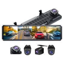 A8 4CH Dash Cam 11.26 Inch 4K WIFI Rear View Mirror 4 Cameras Video recorder Car DVR Dual Lens ADAS BSD Night Vision 24H Parking