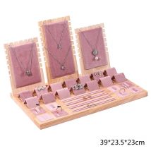 Jewelry Display Tray Set - Necklace Pendant Bracelet Chain Holder Ring Earrings Stud Organizer Jewelry Storage Props
