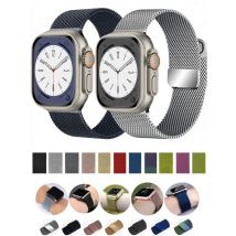 Milanese Loop Band for Apple watch Ultra 9 8 7 6 5 SE 45mm 49mm 44mm/41mm/40mm Metal Magnetic Strap iWatch 11 10 46mm 42mm Band