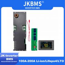 Jkbms Wechsel richter smart bms 8s 16s 24v 48v 8s-16s 100a 150a 200a Familie Energie speicher lifepo4/li-ion/lto für Growatt Deye Wechsel richter