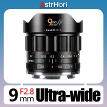 AstrHori APS-C 9mm F2.8 Ultra-wide Angle Prime Camera Lens for Street Photography with Sony E Nikon Z Canon RF Fujifilm XF M43