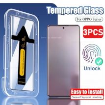 3PCS HD Vetro Temperato per Oppo Reno 14F 13F 14 Pro 13 Pro Protezione Dello Schermo per OPPO Reno 11/10 Pro 12F Installazione con Un clic