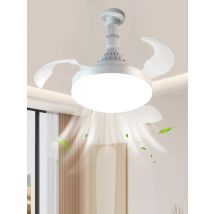 Socket Small Fan Light with Remote Control, 3 Colors Dimmable LED Bulb Fan with Socket Extender, Bedroom, Dining Room, Garage