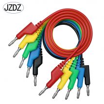 JZDZ 300 cm 5 Stück 4 mm Bananenstecker auf Bananenstecker Multimeter-Messleitungen Kabel Leitungsdraht Elektrische Testwerkzeuge 70054